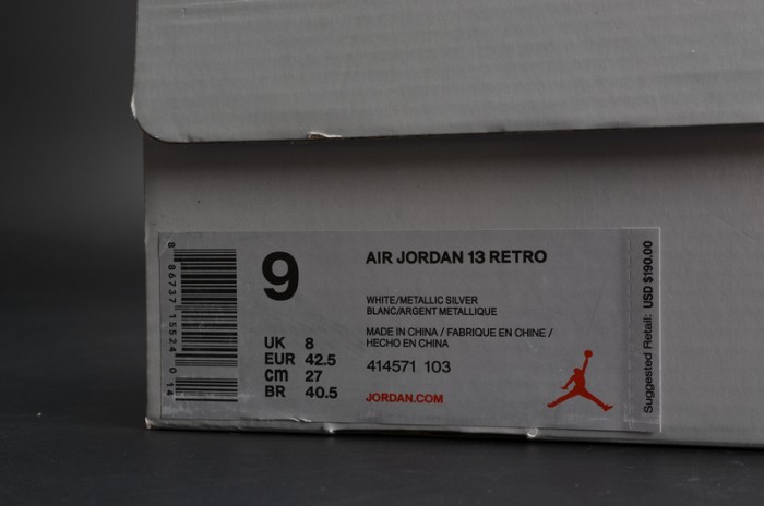 jordan 13 retro bp "history of flight" white mens 414571-103