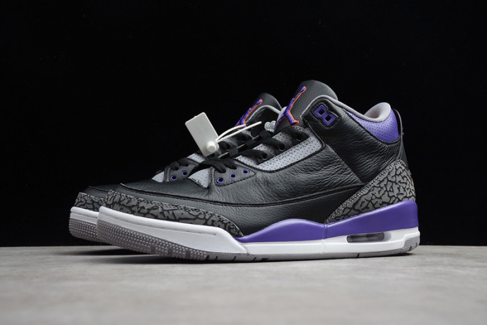 air jordan 3 retro black court purple ct8532-050