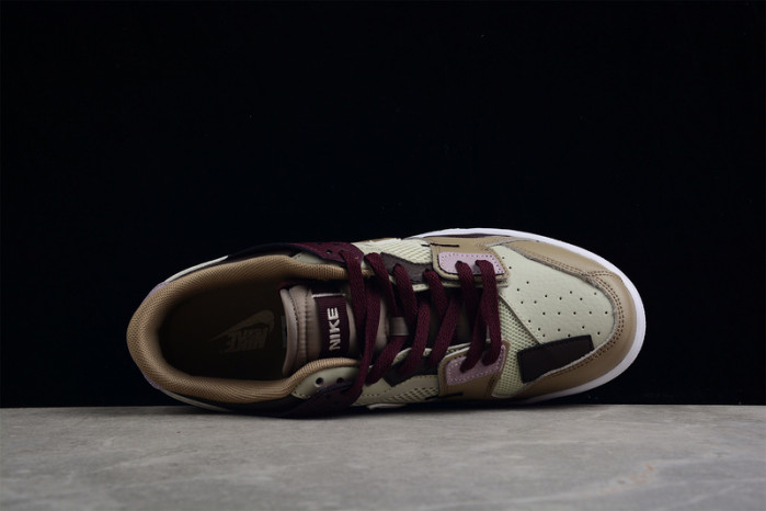 nike dunk low scrap latte - dh7450-100
