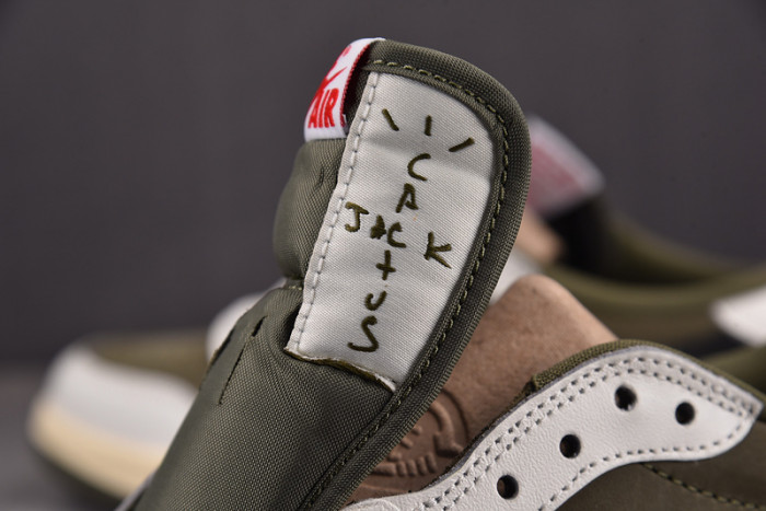 travis scott x air jordan 1 low og medium olive