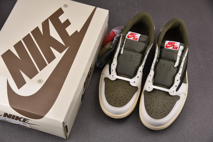 travis scott x air jordan 1 low og medium olive
