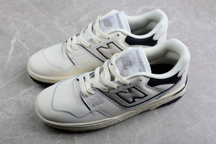 new balance 550 cream black