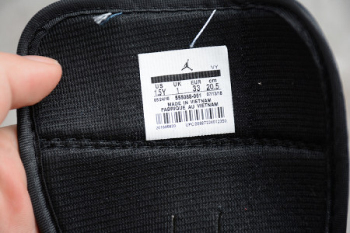 AIR JORDAN 1 BLACK WHITE GYM RED Kids-555088-061