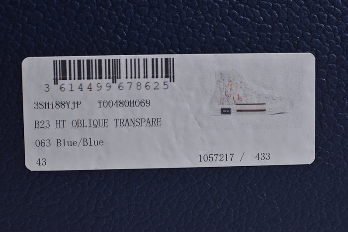 b23 oblique high top sneakers