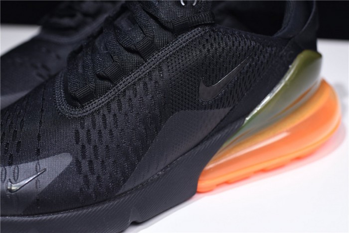NIKE mens AIR MAX 270 “Tonal Orange” black AH8050-008