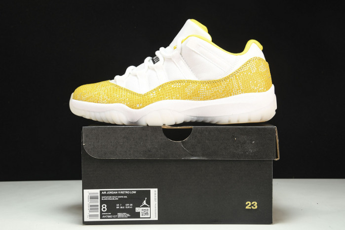 jordan 11 low “yellow snakeskin”