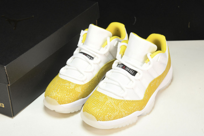 jordan 11 low “yellow snakeskin”