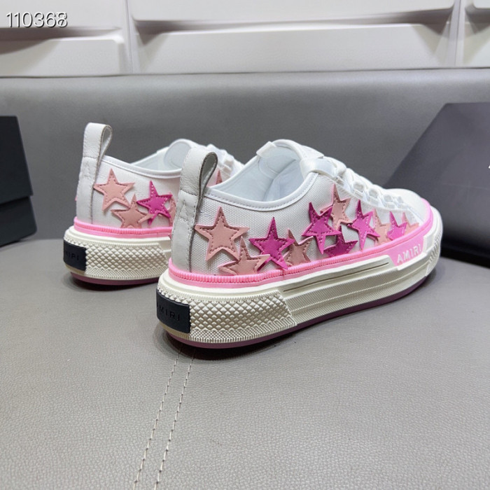 amiri pink stars court sneakers