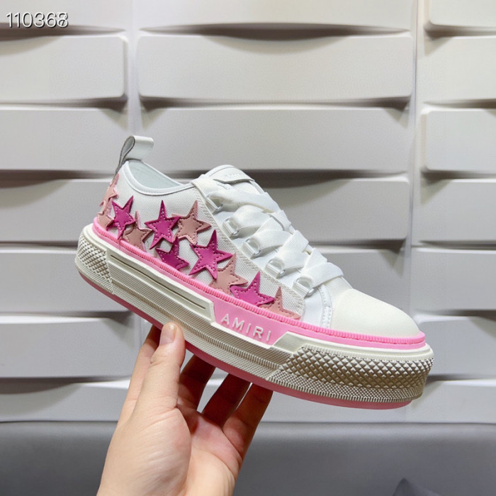 amiri pink stars court sneakers