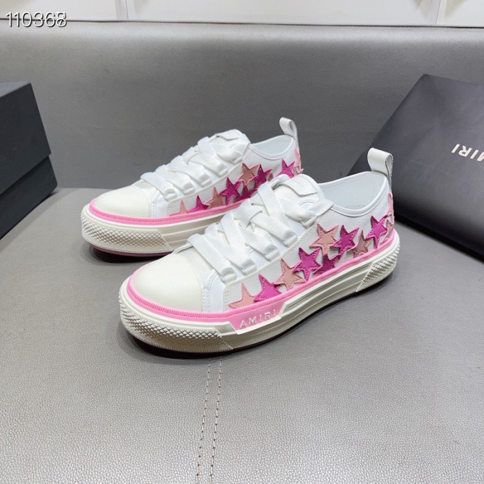 amiri pink stars court sneakers