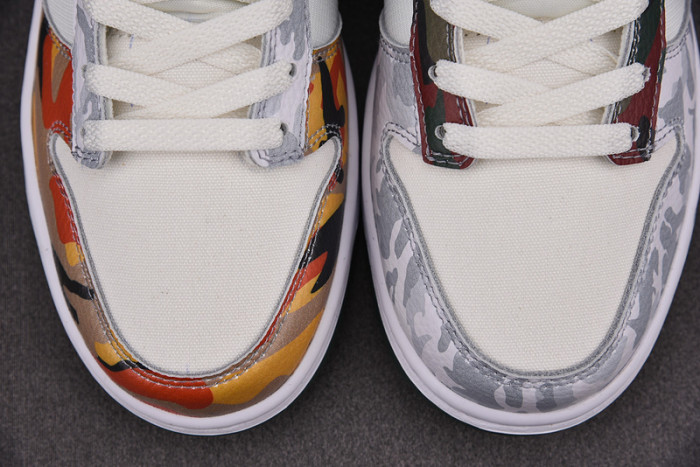 nike dunk low se sail multi-camo - dh0957-100