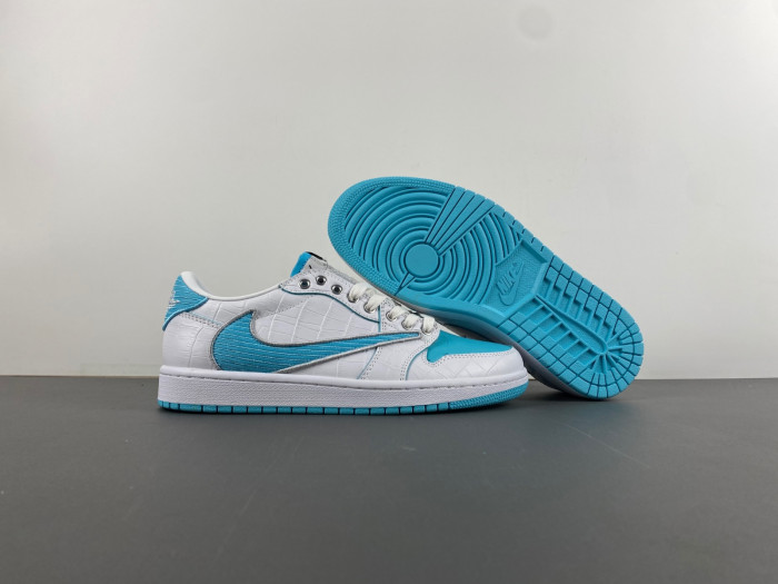 travis scott x air jordan white bule dm7866-771