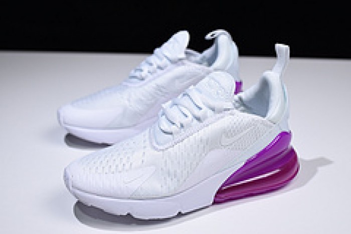 Nike womens Air Max 270 white purple AH6789 106