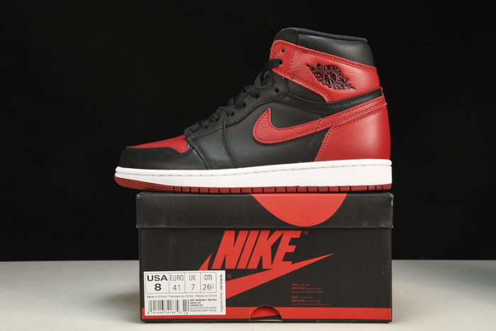 air jordan 1 retro bred "banned" (2016) 555088-001
