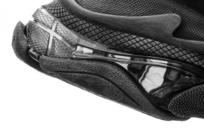 balen triple s clear sole black 541624 w09o1 1000