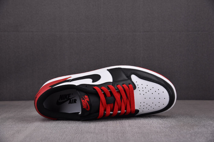 air jordan 1 low og "black toe"