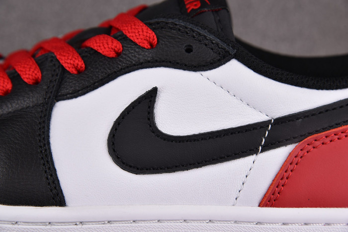 air jordan 1 low og "black toe"