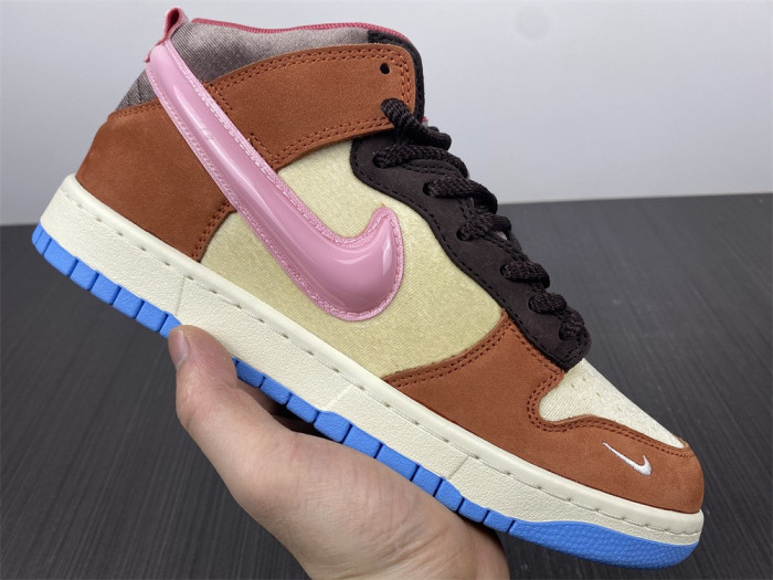 nike dunk mid social status free lunch chocolate milk dj1173-700